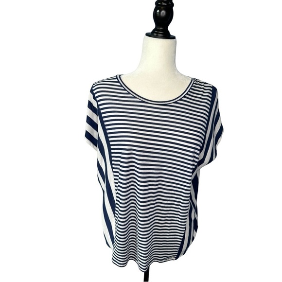 MICHAEL Michael Kohrs Blouse Blue and White Size XS - Picture 1 of 8